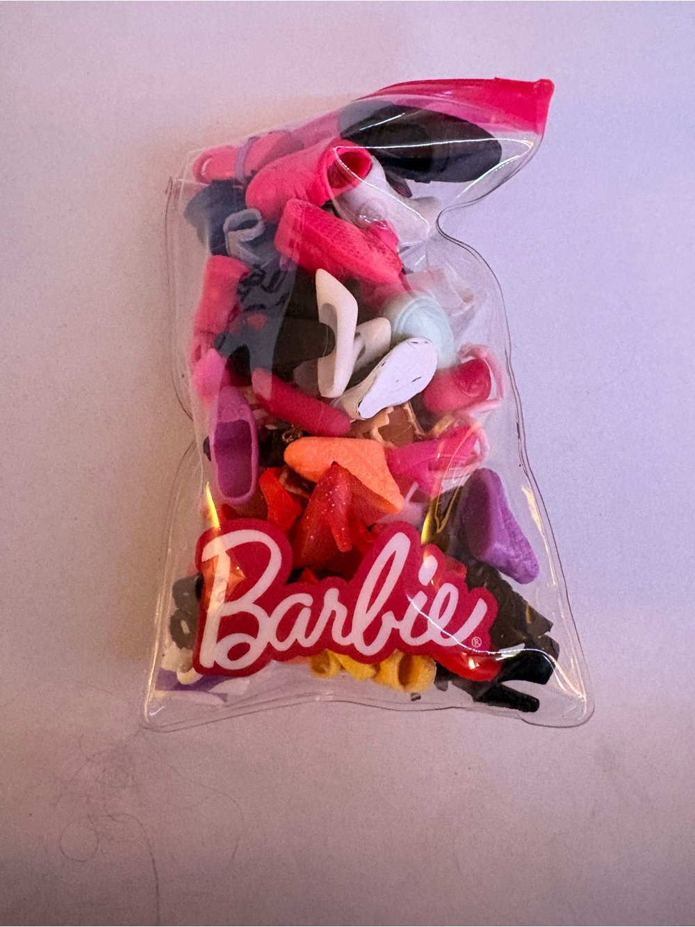 Barbie Mini Shoe & Accessory Pack - Pink, Purple, Orange, White, Black